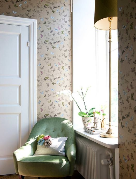 Archiv Wallpaper Vanesa pearl gold Room View