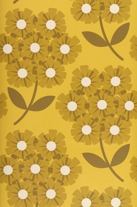 Floral Wallpaper Wallpaper Ostara sand yellow Roll Width