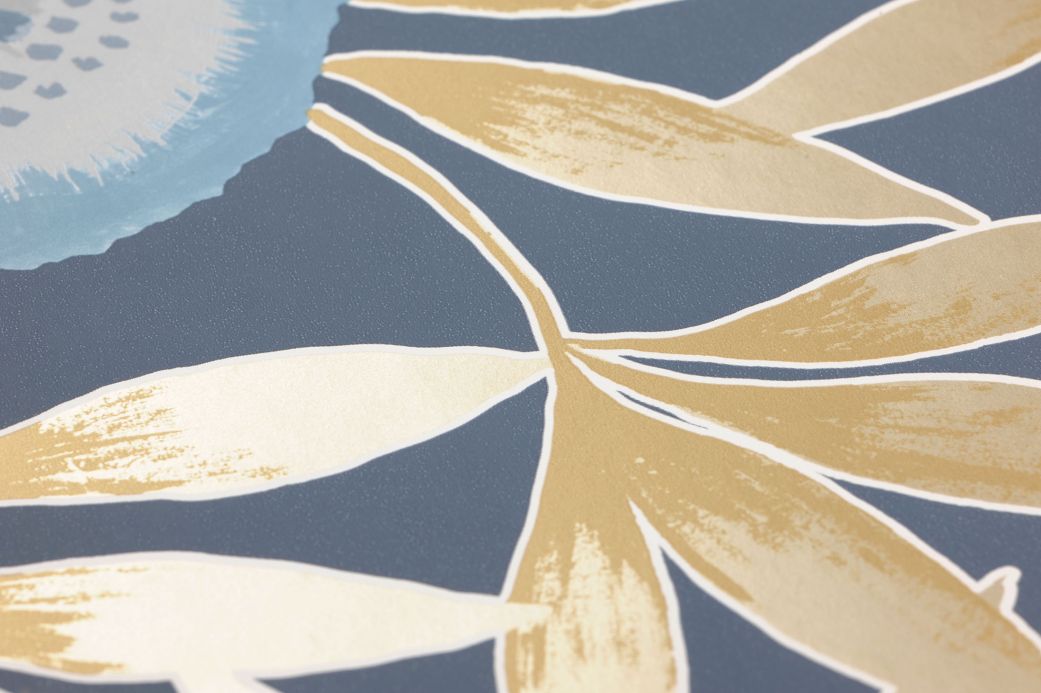 Wallpaper Wallpaper Sefina grey blue Detail View