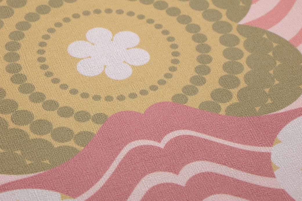 Wallpaper Wallpaper Breanna olive yellow Detail View