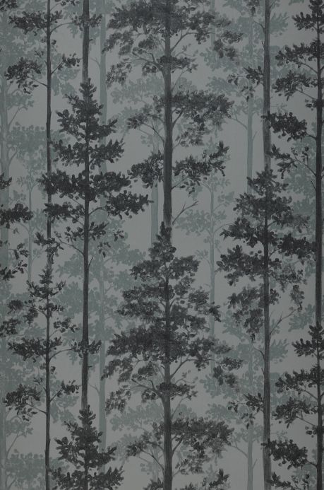 Papel pintado botánico Papel pintado Valira tonos de gris Ancho rollo