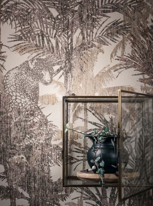 Animal Wallpaper Wallpaper Casaba grey beige Room View