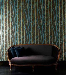 Wallpaper Diomedes turquoise pearl lustre