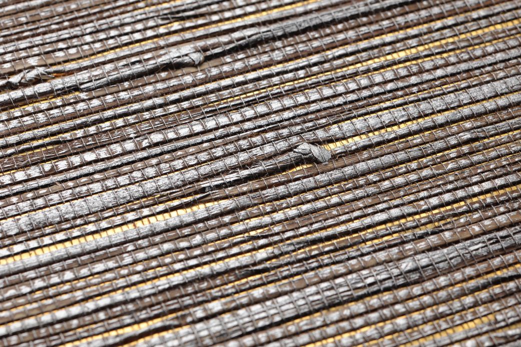 Paper-based Wallpaper Wallpaper Grasscloth 11 gold Detail View