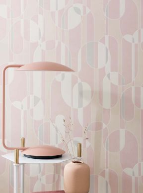 Wallpaper Asenio light pink Room View