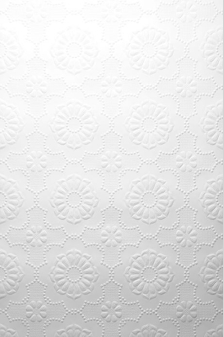 Designers Papel de parede Alexander branco Largura do rolo