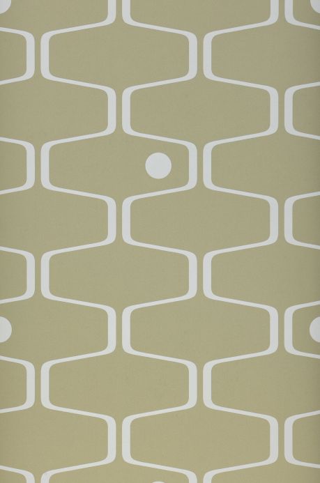 Geometric Wallpaper Wallpaper Nirvanus light olive green Roll Width