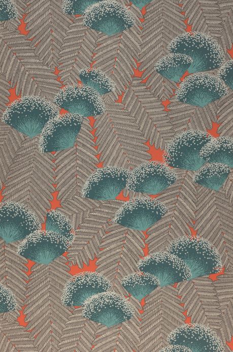 Modern Wallpaper Wallpaper Tambika mint turquoise Roll Width