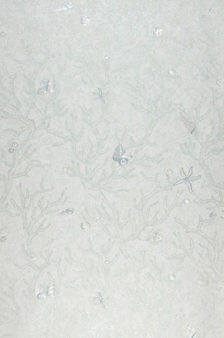 Designers Papel de parede Laurin branco esverdeado Largura do rolo