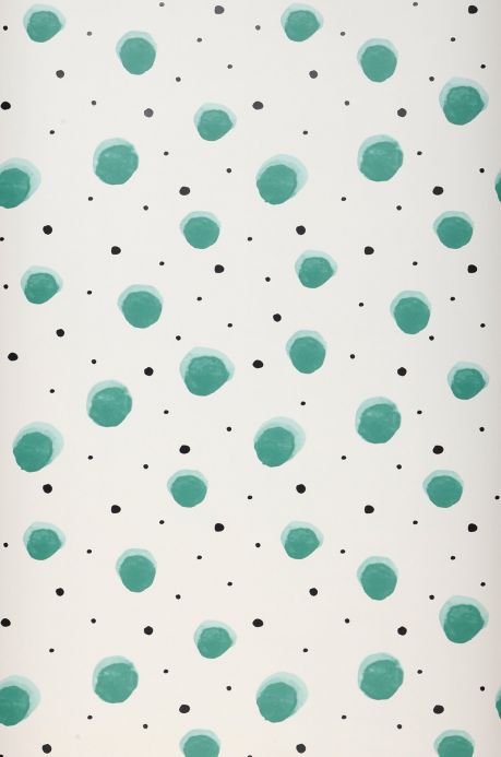 Geometric Wallpaper Wallpaper Pia turquoise green Roll Width