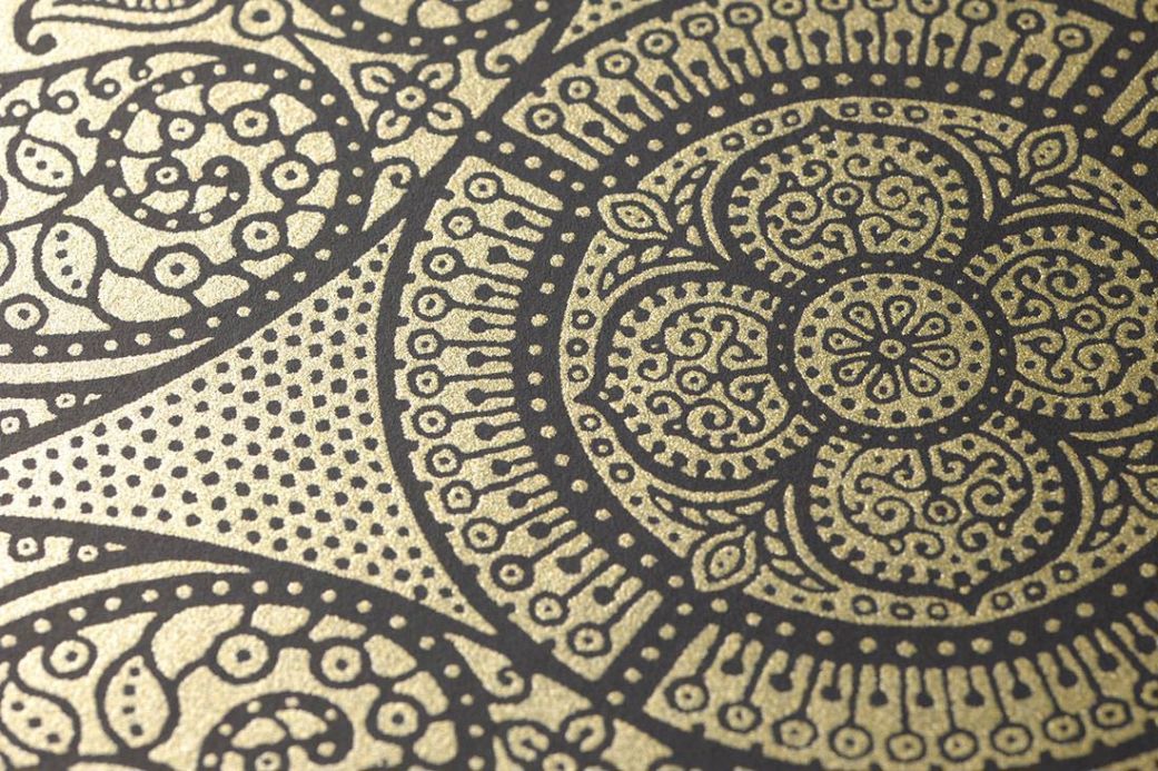 Moderne Tapeten Tapete Kassandra Gold Detailansicht