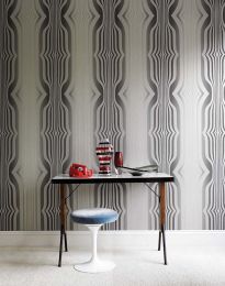 Wallpaper Mandulis platinum grey