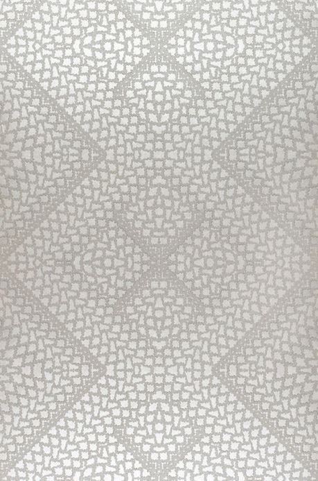 Papier peint géométrique Papier peint Yamuna beige gris Largeur de lé