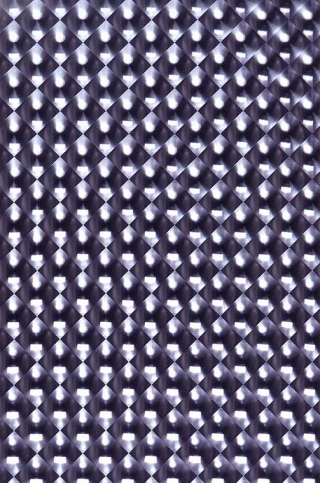 Papel de parede metálico Papel de parede Cassiopeia cinza azulado lustre Largura do rolo