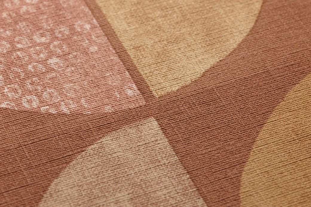 Brown Wallpaper Wallpaper Juniper ochre Detail View