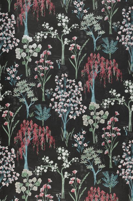 Botanical Wallpaper Wallpaper Sinfonia anthracite grey Roll Width