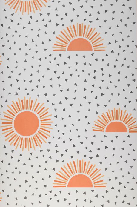 Children’s Wallpaper Wallpaper Sunray orange Roll Width