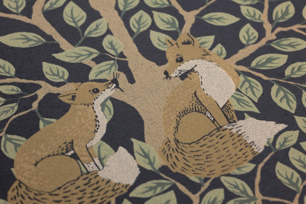 Animal Wallpaper Wallpaper Tamino anthracite Detail View