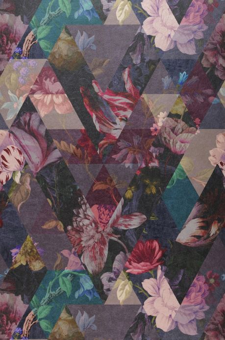 Floral Wallpaper Wallpaper Imaginario violet Roll Width