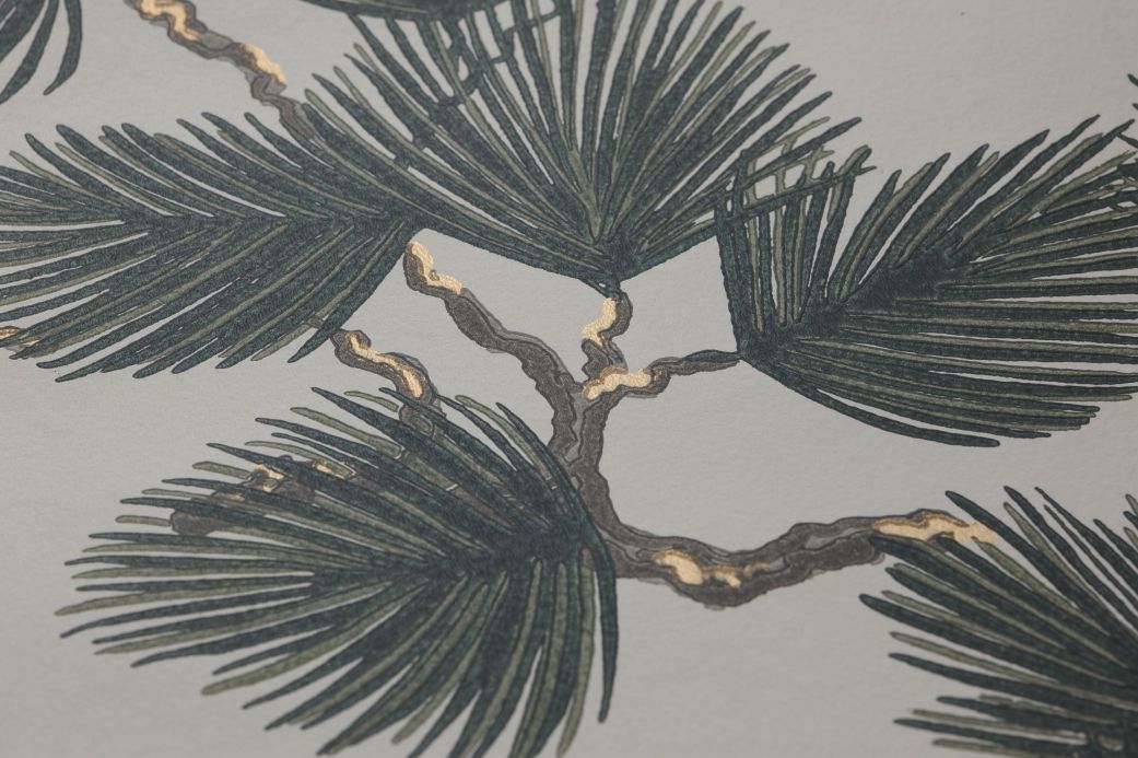 Papel pintado de bosque y árboles Papel pintado Pine verde abeto Ver detalle