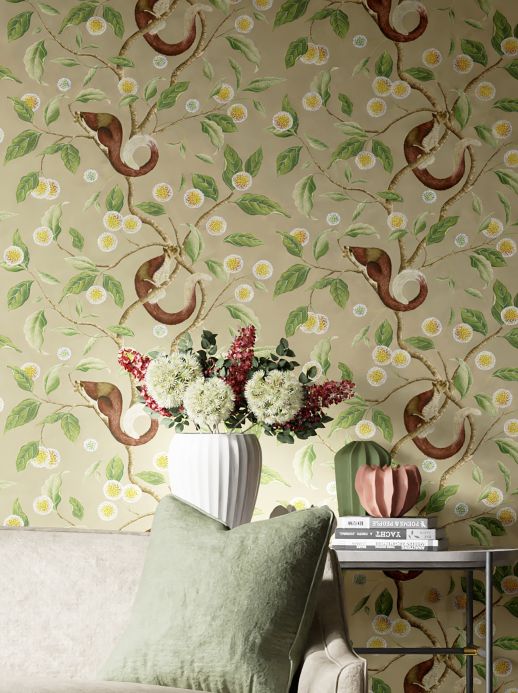 Animal Wallpaper Wallpaper Brio pearl beige Room View