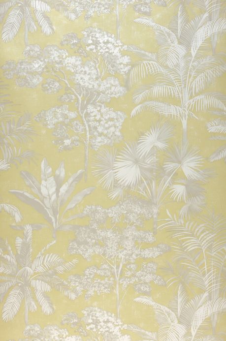 Botanical Wallpaper Wallpaper Alenia green-beige shimmer Roll Width