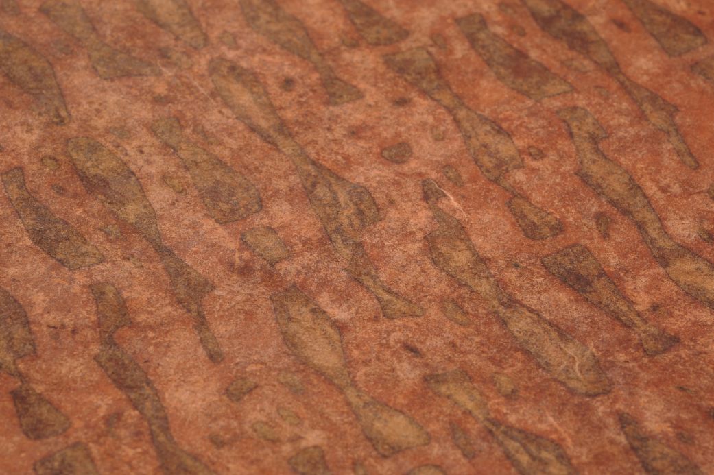 Designer Wallpaper Weave Carribean nut brown Detail View