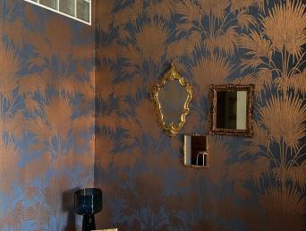 Customer photo Wallpaper Lorella copper shimmer from 26 Jan 2023 (Instagram)